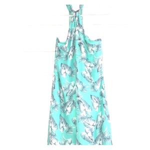 Cute floral summer dress with halter neck